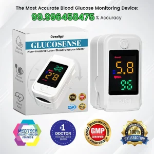Oveallgo™ Glucosense ULTRA Non-Invasive Laser Blood Glucose Meter