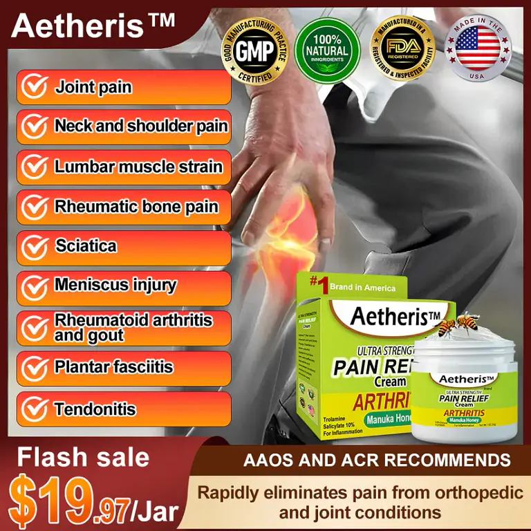 Aetheris™ Bee Venom Advanced Joint and Bone Therapy Cream 9 Aetheris™ Bee Venom Advanced Joint and Bone Therapy Cream