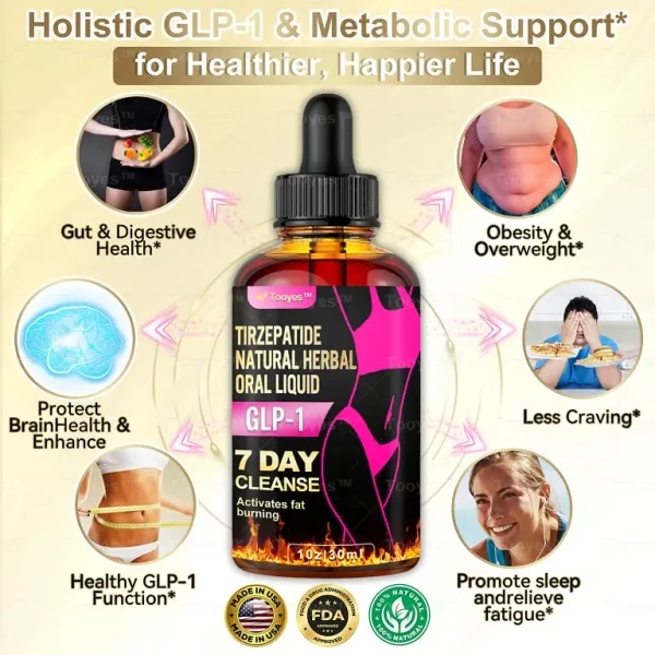 TOOYES TIRZEPATIDE GLP-1 Herbal Oral Liquid