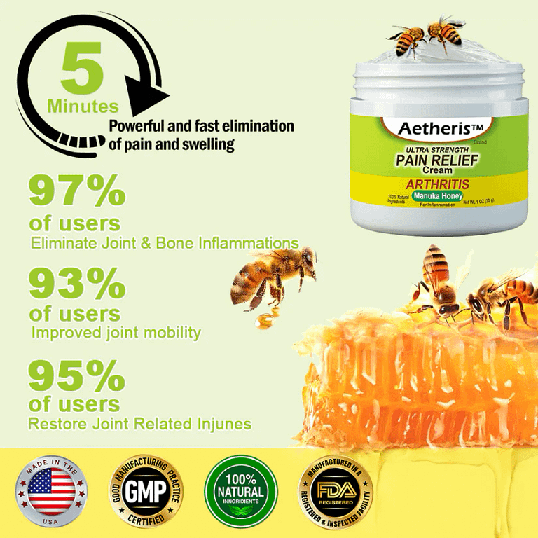 Aetheris™ Bee Venom Advanced Joint and Bone Therapy Cream 4 Aetheris™ Bee Venom Advanced Joint and Bone Therapy Cream