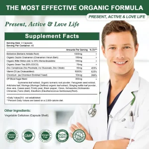 Mega Sale GLOWVIX Berberine Supplement Capsules with Bitter Melon, Chromium, Zinc & Other Natural Herbs 15 GLOWVIX Berberine Supplement Capsules with Bitter Melon, Chromium, Zinc & Other Natural Herbs