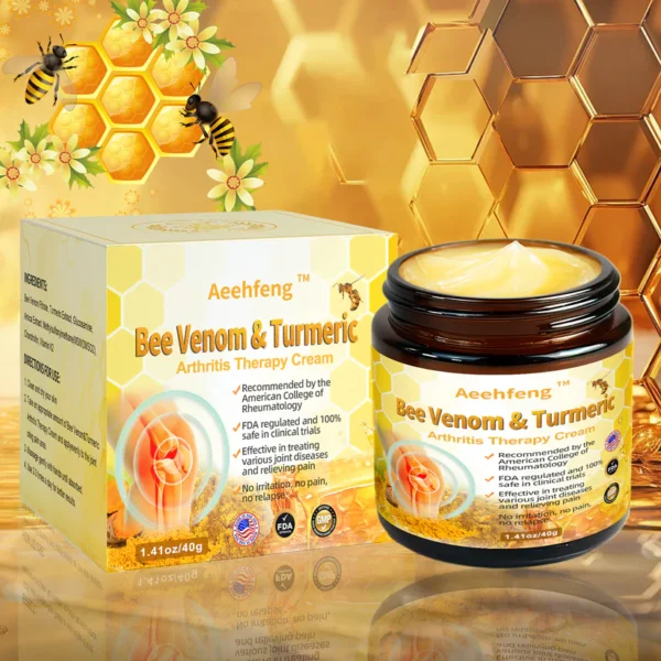 Aeehfeng™ Bee Venom Turmeric Arthritis Treatment Cream 1 Aeehfeng™ Bee Venom Turmeric Arthritis Treatment Cream