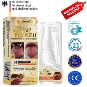 Ourlyard™ Bienenwachs Antibakterieller & Anti-Warzen Mundspray 🧑 Empfohlen von der Deutschen Gesellschaft für Zahngesundheit (DGZ)