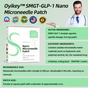 0yikey™ SMGT-GLP-1 Nano Microneedle Patches