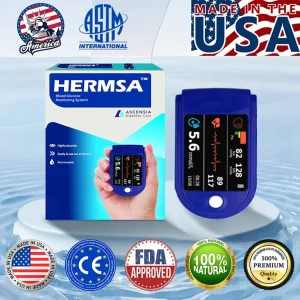 HERMSA™ Next-Generation Intelligent Multifunctional Non-Invasive Laser Blood Glucose Meter [99.9% Accuracy]