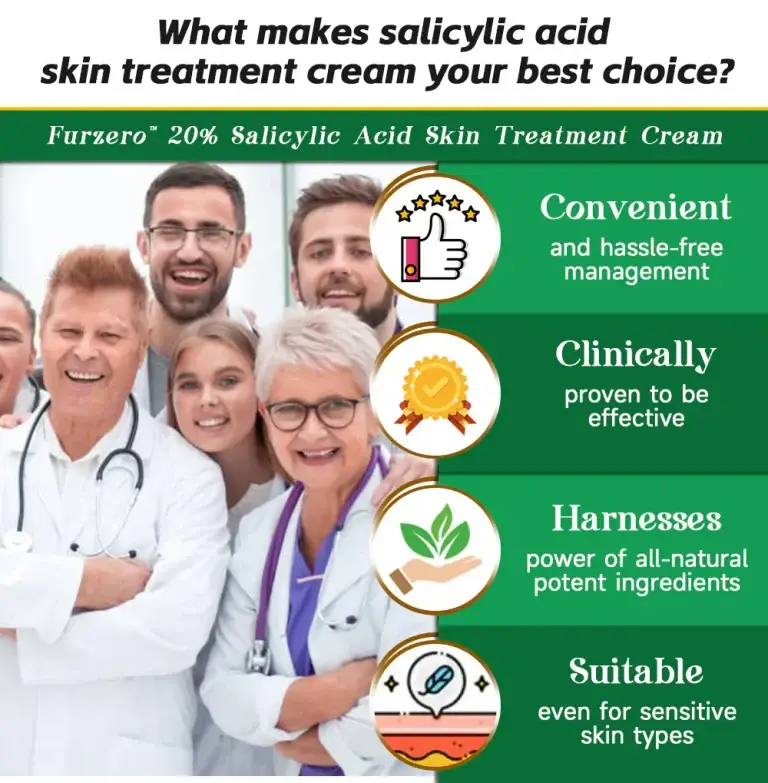 Furzero™ 20% Salicylic Acid Skin Treatment Cream Dermatologist-Approved Safe & Fast-Acting Formula Helps with Warts, Psoriasis, Eczema, and More 7 Furzero™ 20% Salicylic Acid Skin Treatment Cream ✔️ Dermatologist-Approved ✔️ Safe & Fast-Acting Formula✔️ Helps with Warts, Psoriasis, Eczema, and More