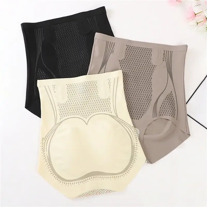 Ice Silk Ion Fibre Repair Shaping Shorts, Tummy Control Underpants 12 Ice Silk Ion Fibre Repair Shaping Shorts, Tummy Control Underpants