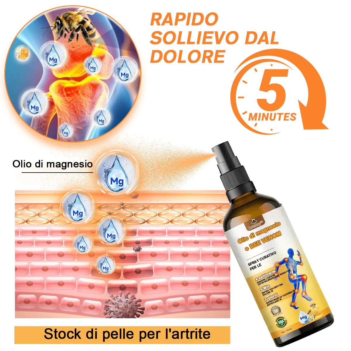 Lotmay™ Joint Therapy Spray (Magnesium Oil & Bee Venom) 3 Lotmay™ Joint Therapy Spray (Magnesium Oil & Bee Venom)