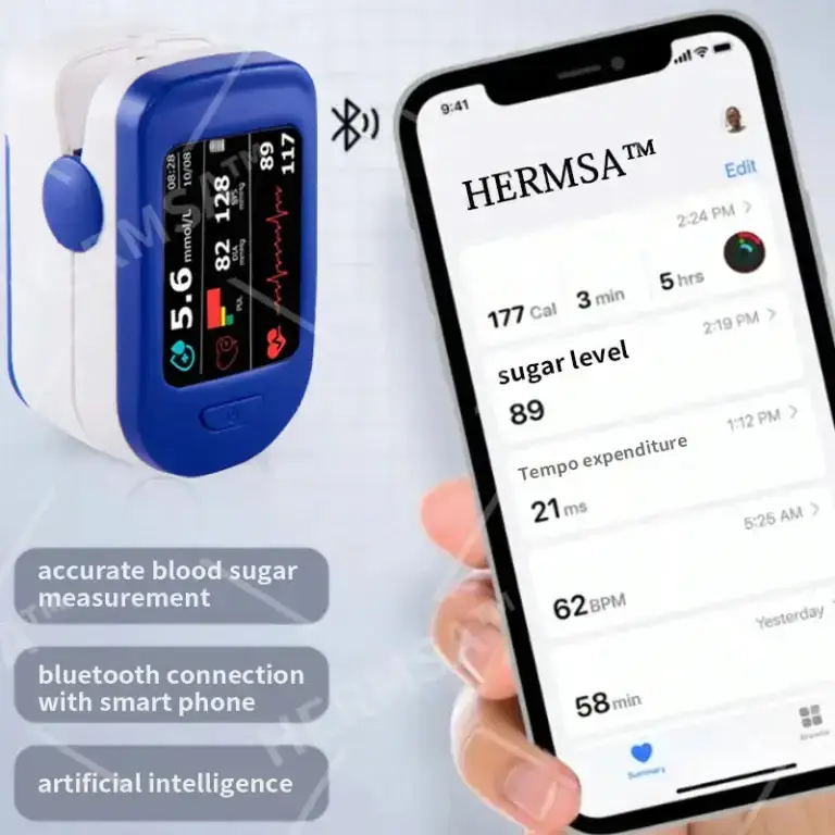 Best Deal HERMSA™ High-Precision Multi-Purpose Non-Invasive Medical Device(For Blood Glucose, Blood Oxygen, and Blood Pressure Monitoring) 14 Best Deal HERMSA™ High-Precision Multi-Purpose Non-Invasive Medical Device(For Blood Glucose, Blood Oxygen, and Blood Pressure Monitoring)