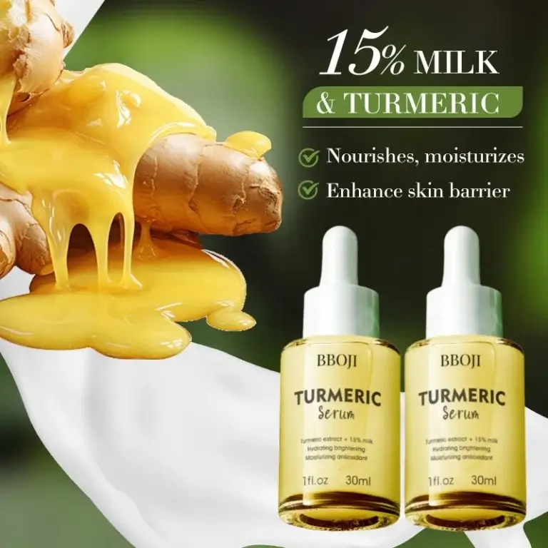 BBOJI™ Turmeric Milk Face Serum - Antioxidant Serum with Sodium Hyaluronate, Niacinamide, and Milk Extract - Anti-Aging & Skin Brightening with Curcuma Longa - 30 ml 6 BBOJI™ Turmeric Milk Face Serum - Antioxidant Serum with Sodium Hyaluronate, Niacinamide, and Milk Extract - Anti-Aging & Skin Brightening with Curcuma Longa - 30 ml