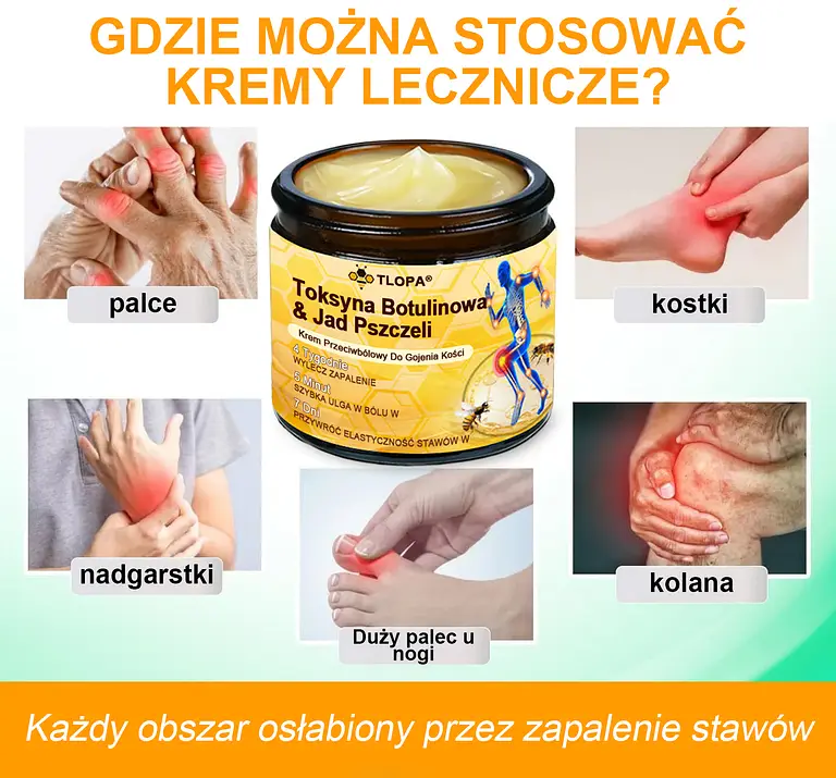 TLOPA® Botulinum Toxin and Bee Venom Pain Relief Balm and Bone Healing 13 TLOPA® Botulinum Toxin and Bee Venom Pain Relief Balm and Bone Healing