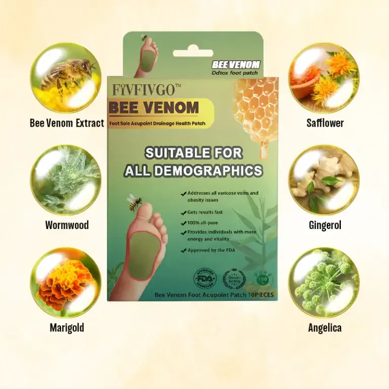 Fivfivgo™ LymphTox Bee Venom Foot Patches 3 Fivfivgo™ LymphTox Bee Venom Foot Patches