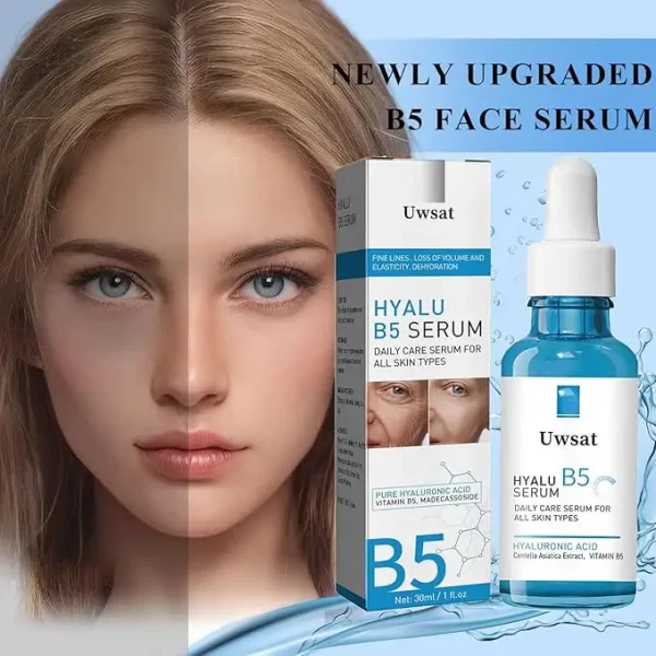Hyalu B5 Serum, Hyaluronic Acid Serum for Face with Vitamin B5, Anti-Aging Serums, Hydrating B5 Serum