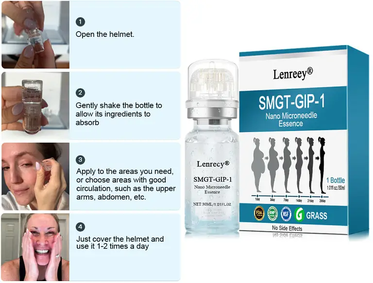 Lenreey® SMGT-GlP-1 Nano Microneedle Essence 4 Lenreey® SMGT-GlP-1 Nano Microneedle Essence