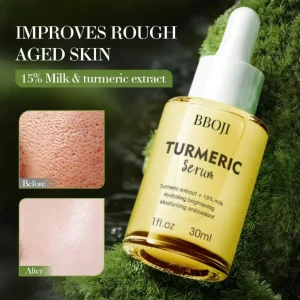 BBOJI™ Turmeric Milk Face Serum - Antioxidant Serum with Sodium Hyaluronate, Niacinamide, and Milk Extract - Anti-Aging & Skin Brightening with Curcuma Longa - 30 ml