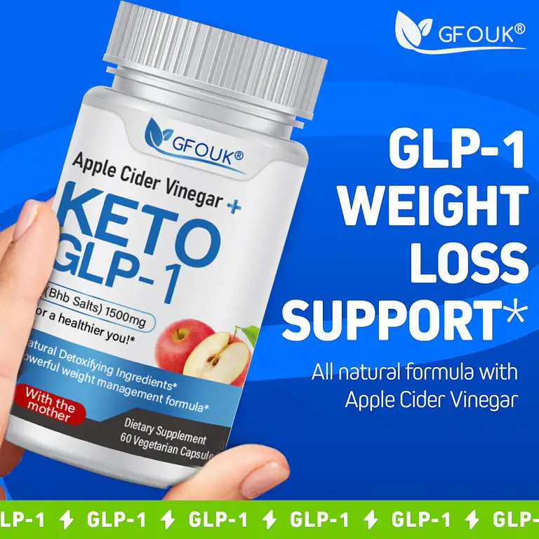 GFOUK® GLP-1 Weight Loss Supplement - Apple Cider Vinegar Gummies 1 GFOUK® GLP-1 Weight Loss Supplement - Apple Cider Vinegar Gummies