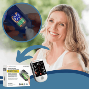 GlucoTrack™ Pulsoxymeter | Beheer je diabetes 24/7 zonder prikken!