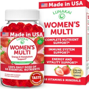 Lunakai USA Made Womens Multivitamin Gummies