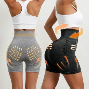 Sgqthhr Ion-Shaping Detox Shorts - Warm Silk & Micro-Vibration Massage Module