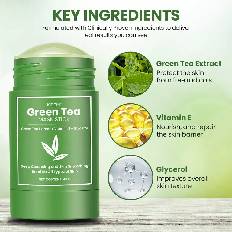 KISSHI™ Green Tea Mask Stick 5 KISSHI™ Green Tea Mask Stick