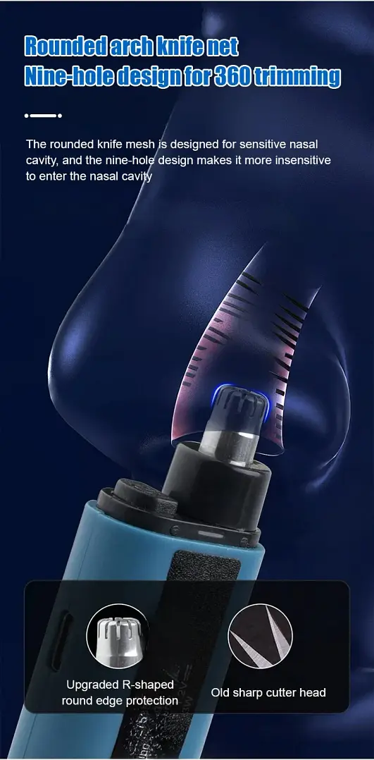 Rechargeable Portable Nose Hair Trimmer 3 Rechargeable Portable Nose Hair Trimmer