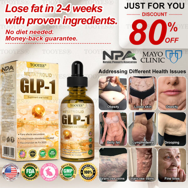 TOOYES® GLP-1 Slimming & Health Boost Drops Food-grade fat burner