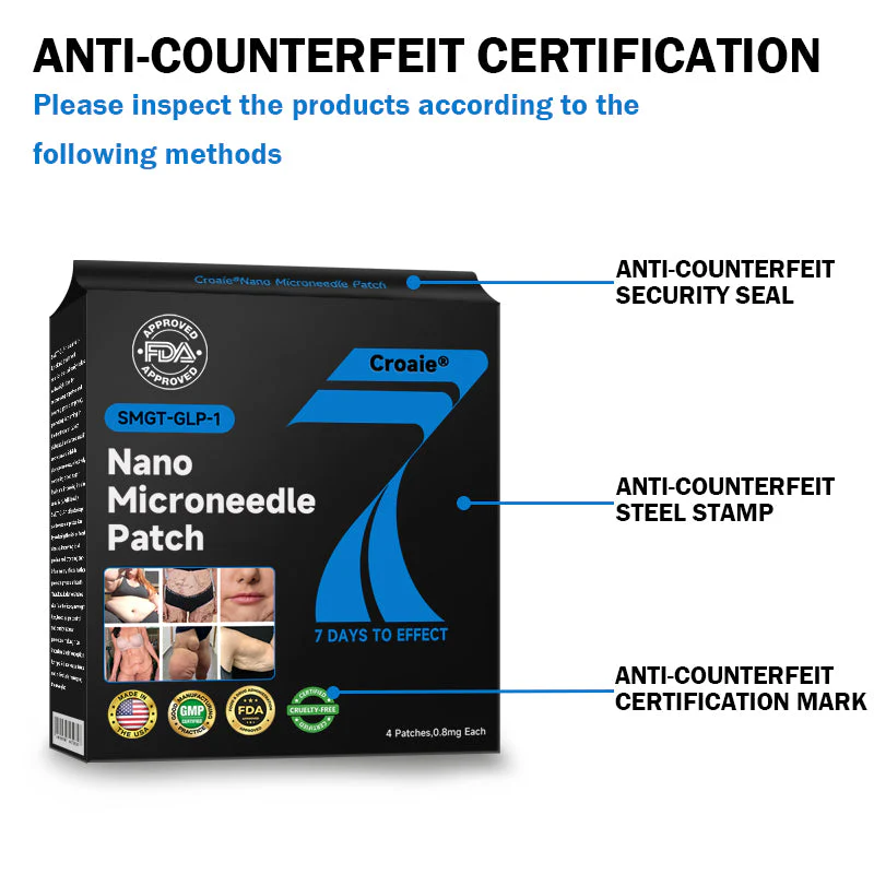 CROAIE Nano Microneedle Patch with SMGT-GLP-1 & Matrixyl 3000 – Slimming 9 CROAIE Nano Microneedle Patch with SMGT-GLP-1 & Matrixyl 3000 – Slimming