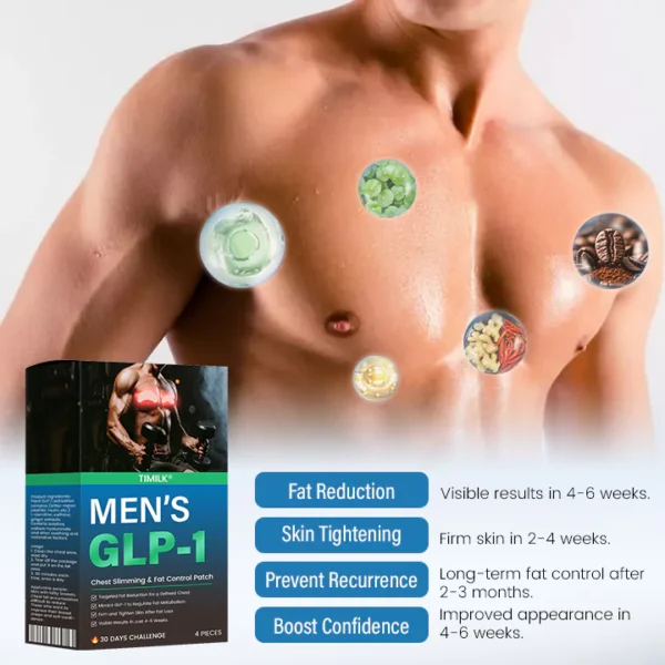 Timilk® Men’s GLP-1 Chest Slimming & Fat Control Patch