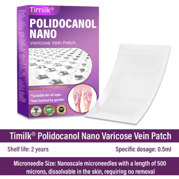 Timilk® Polidocanol Nano Varicose Vein Patch