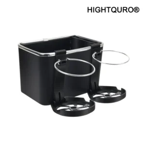 HIGHTQURO® Armrest Storage Box with 2 Cup Holders
